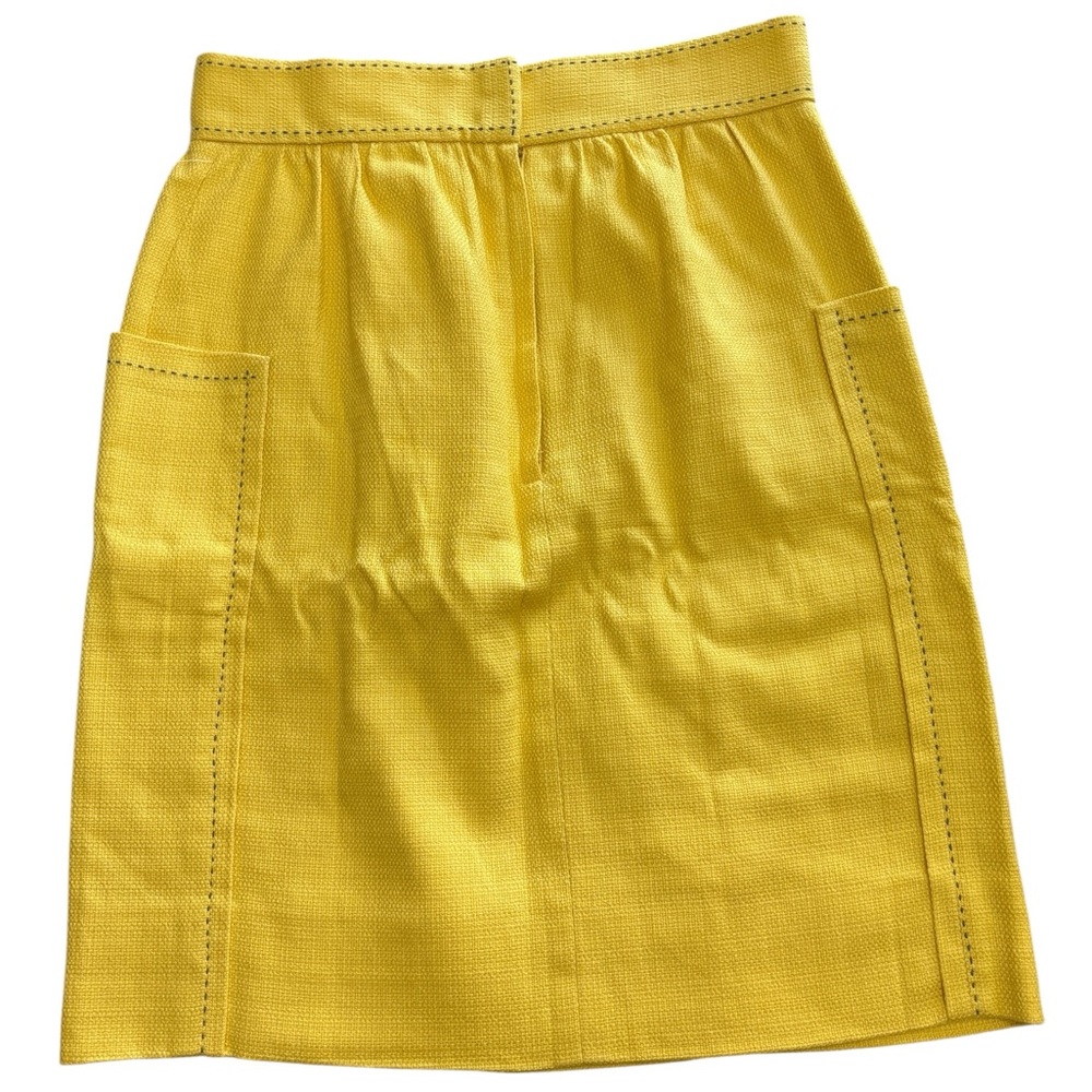 NEW Anthropologie Cartonnier Well Pocket Contrast Stitch Tweed Pencil Skirt Sz 6 - Picture 6 of 14